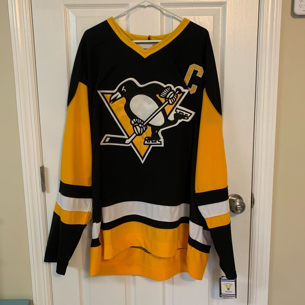 Men’s Official Licensed Lemieux Jersey Tags On